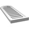 Ekena Millwork Octagonal Top Surface Mount PVC Gable Vent w/ 2"W x 2"P Brickmould Sill Frame, 12"W x 34"H GVPOT12X3403SF - alternate 2